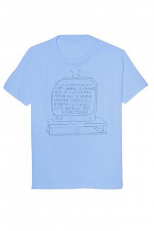 Camiseta TV - Azul clara
