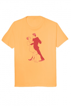 Camiseta casal - Mostarda - Baby Look 