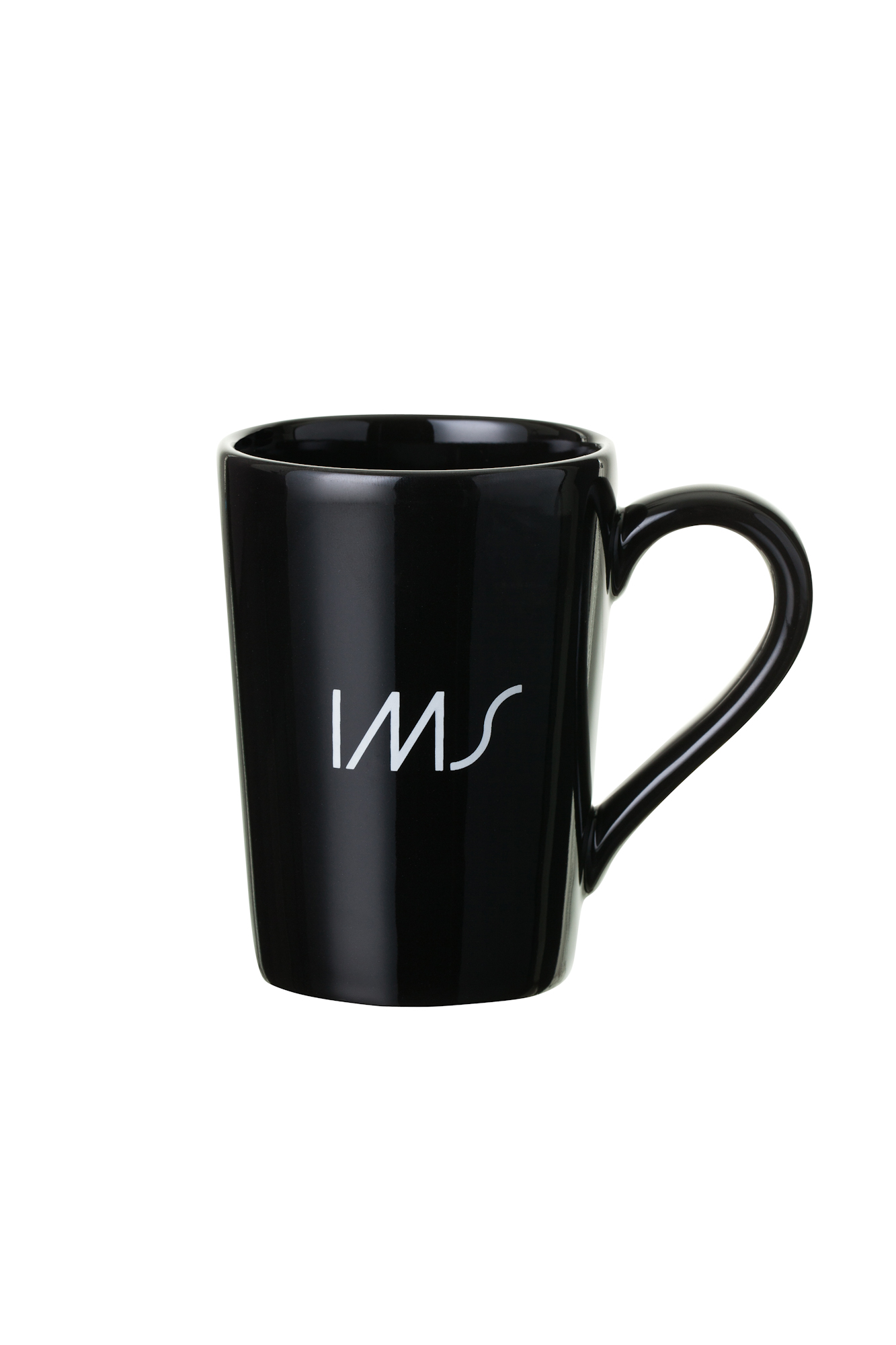Caneca preta com logo institucional