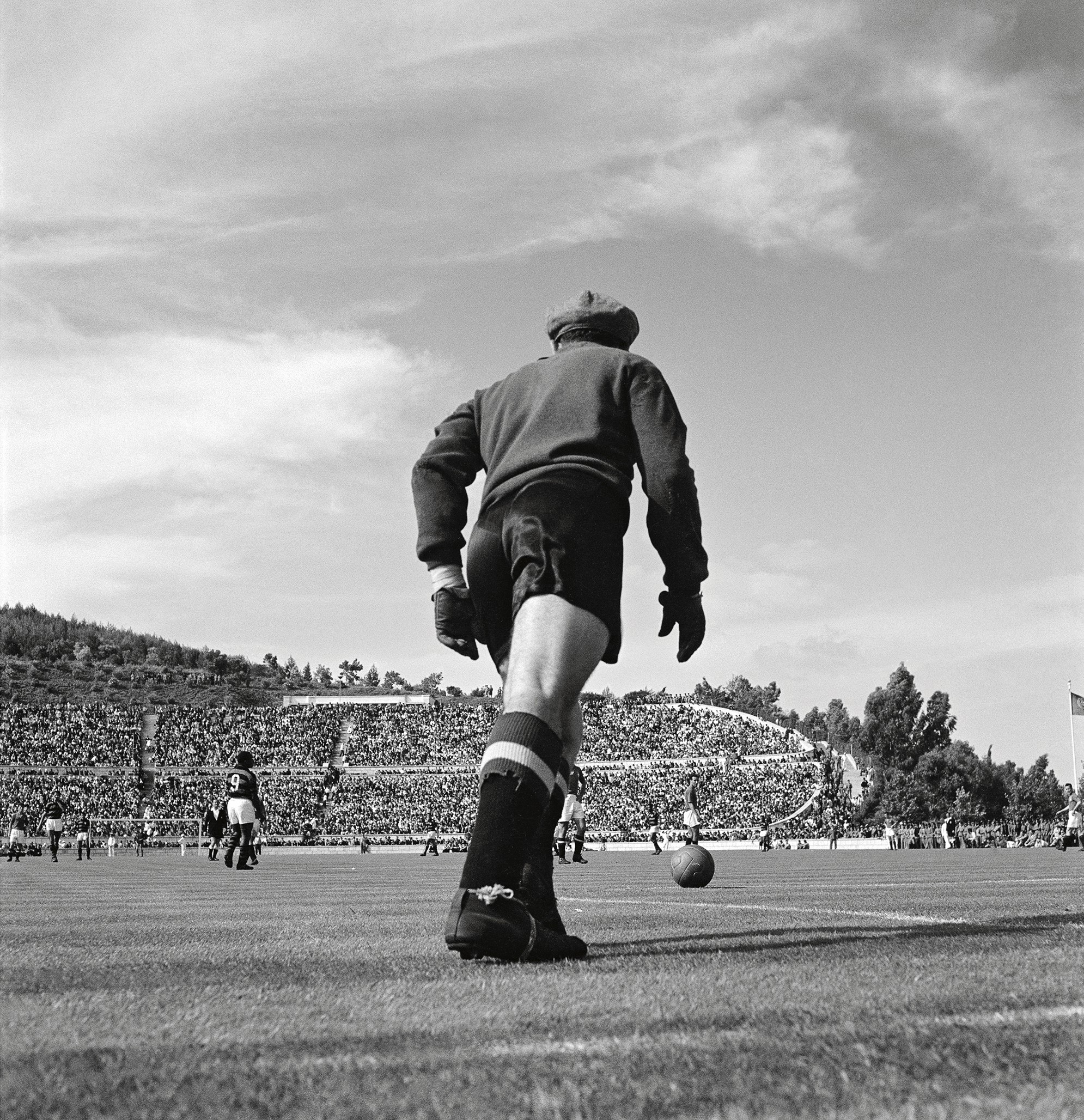 Jogo disputado pelo Flamengo na Suécia, quando da excursão do time pela Europa, 1952