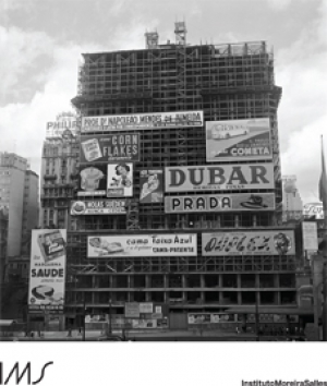 Caderneta Edifício Conde Prates, em obras, São Paulo, c.1954