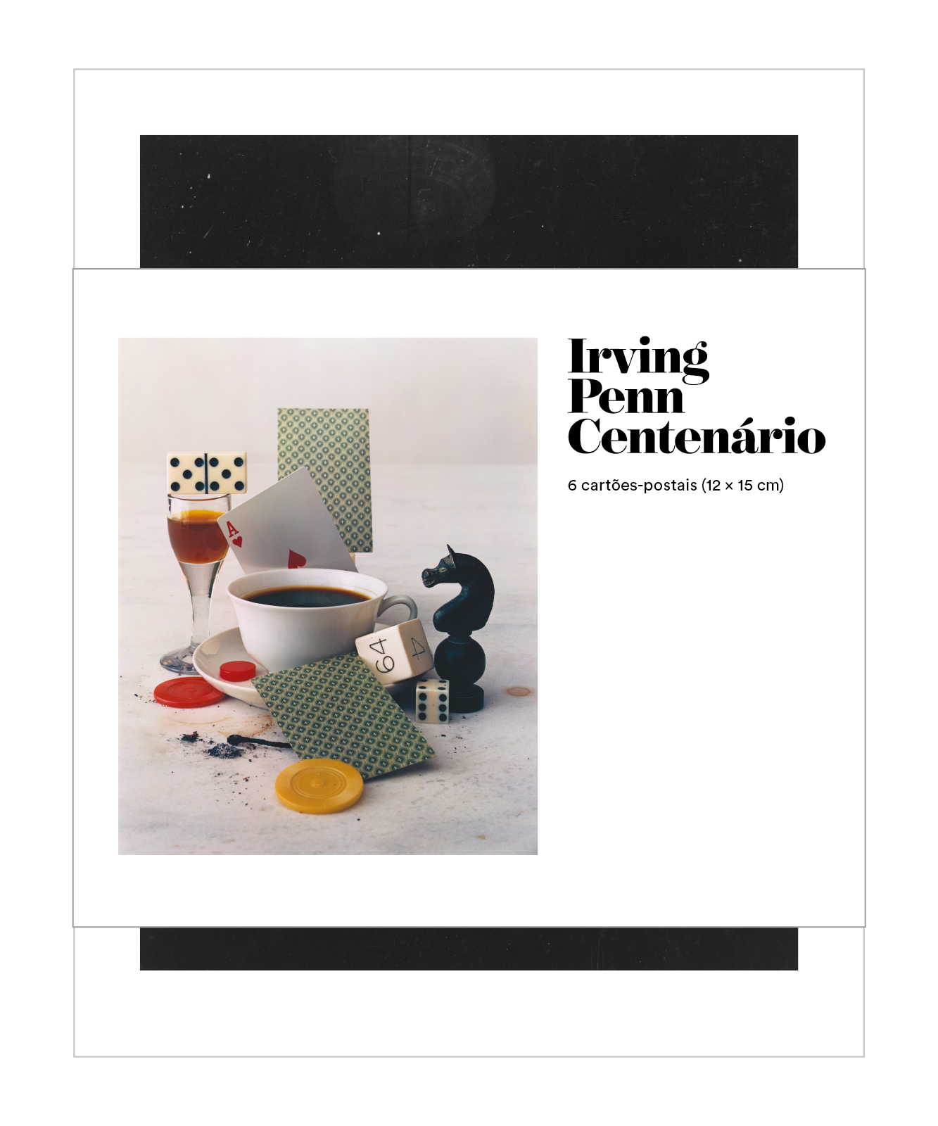Kit com 6 postais do fotógrafo Irving Penn
