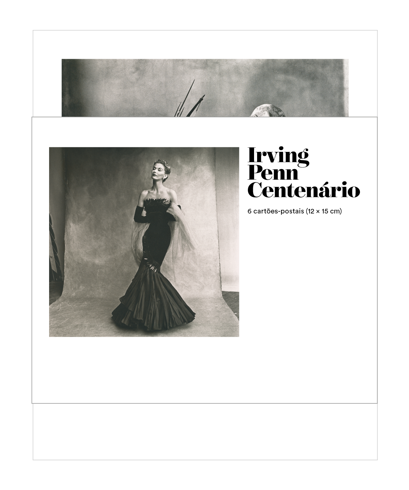 Kit com 6 postais do fotógrafo Irving Penn - Lisa Fonssagrives-Penn