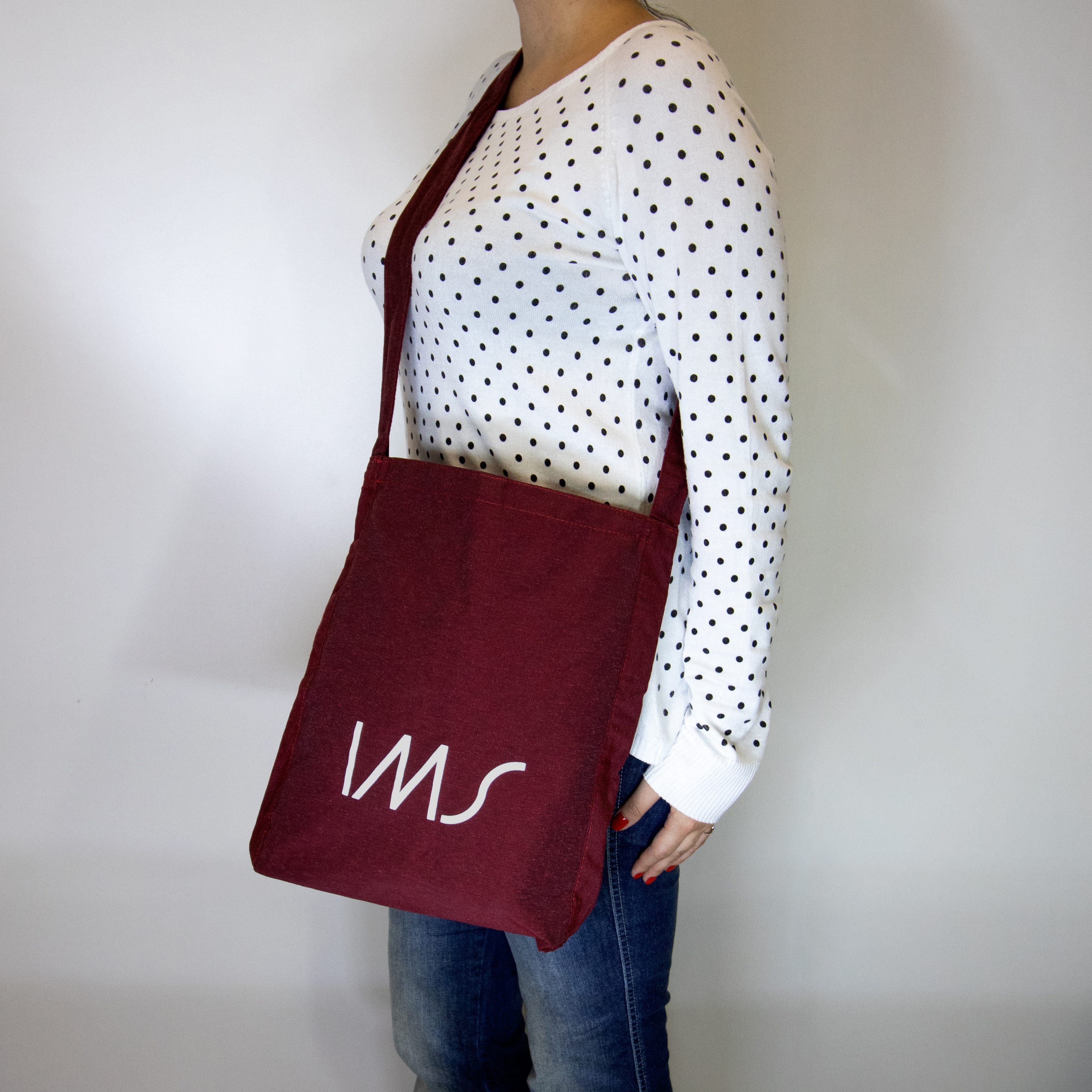 Bolsa Modelo courrier, cor vermelha