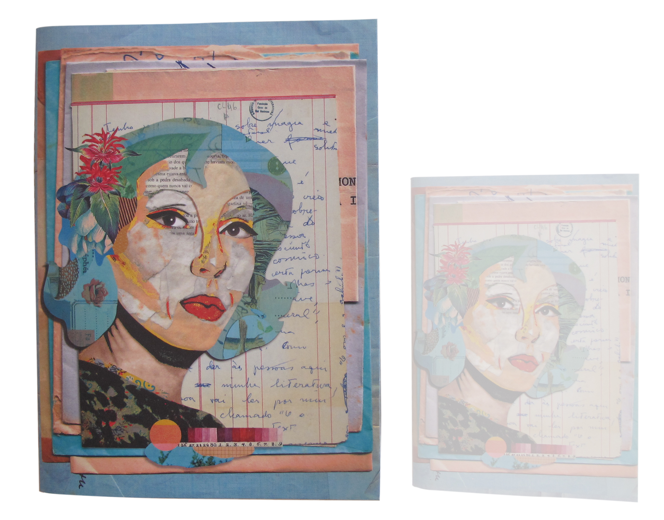 Caderno Constelação Clarice Colagem - G