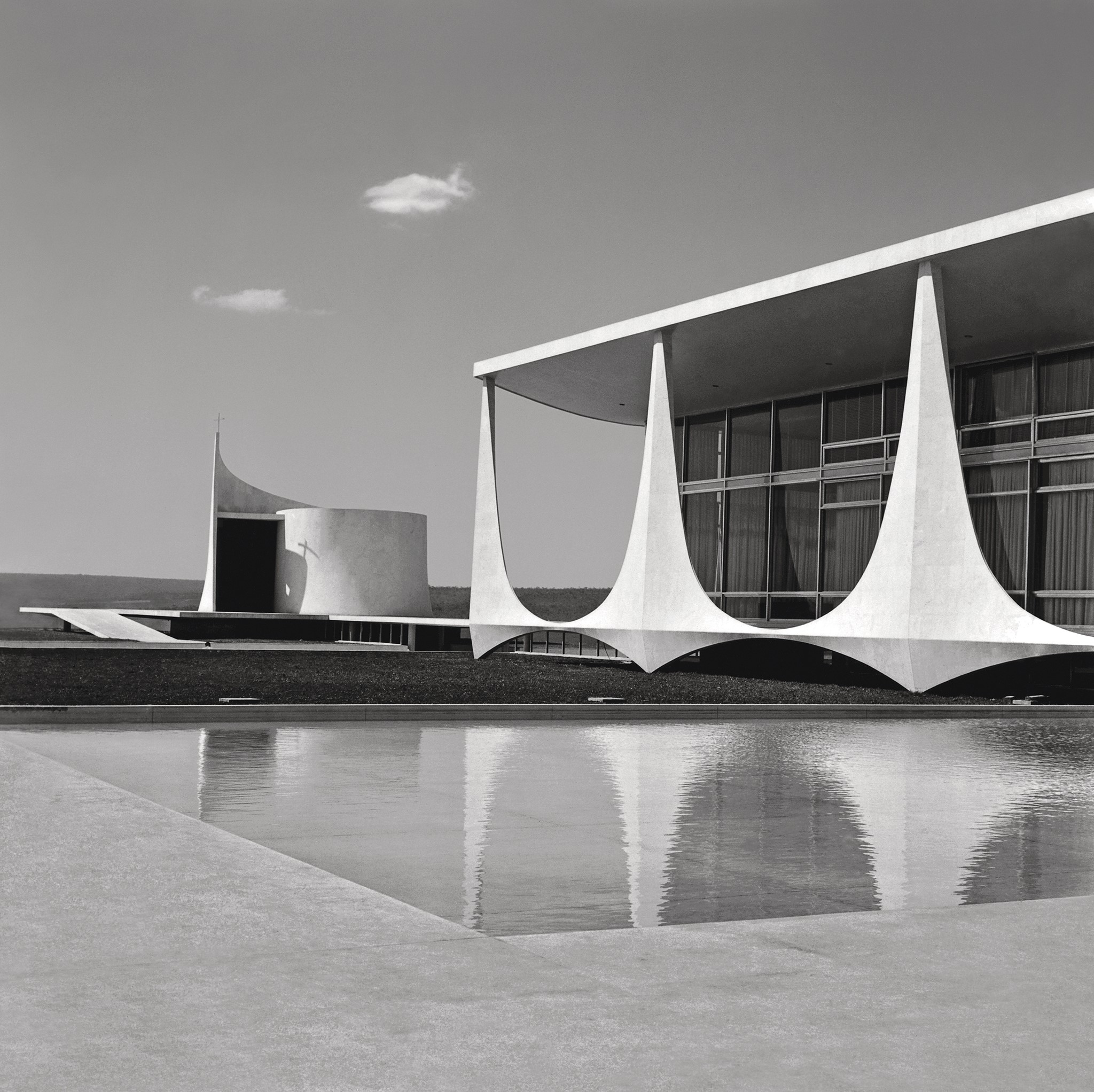 Palácio da Alvorada, c. 1962 - Brasília DF